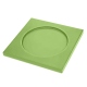 Posavasos - Cuadrado - x6 - Griffe 1 - Vert olive ( Nappa - Pantone 578U ) 