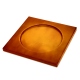 Square Coasters - x6 - Griffe 1 - Orange Patine