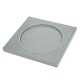 Square Coasters - x6 - Griffe 1 - Gris PU