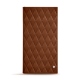 Bill folder - 24 x 12 cm - Marron - Couture ( Nappa - Pantone 1615C ) 