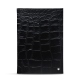 Porte menu room service A4 - Griffe 1 - Crocodile nero