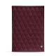 Porte menu room service A5 - Griffe 1 - Lie de vin - Couture ( Pantone 5115C ) 