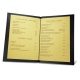 Portamenu  room service A4 - Griffe 1 - Noir ( Nappa - Black ) 