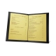 Porte menu room service A5 - Griffe 1 - Noir ( Nappa - Black ) 
