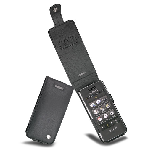 가죽 커버 Samsung Instinct M800  - Noir ( Nappa - Black ) 