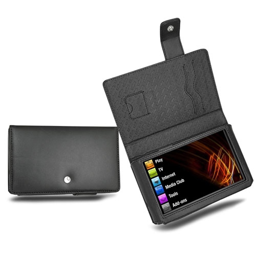 Archos 5 3G - Archos 5G  leather case - Noir ( Nappa - Black ) 