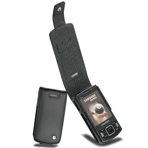 Lederschutzhülle Samsung SGH-i8510 Innov8  - Noir ( Nappa - Black ) 