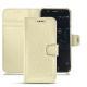 Capa em pele Wiko Wim - Ivoire ( Sleek P C12 - White ) 