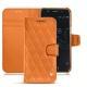 Funda de piel Wiko Wim - Orange - Couture ( Nappa - Pantone 1495U ) 