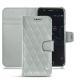 Capa em pele Wiko Wim - Gris - Couture ( Nappa - Pantone W428C ) 