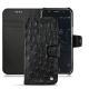 Wiko Wim leather case - Autruche nero