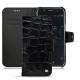 Wiko Wim leather case - Crocodile nero