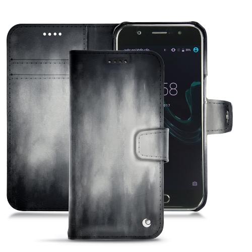 Capa em pele Wiko WimGris Patine