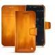 Wiko Wim leather case - Orange Patine