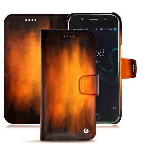 Funda de piel Wiko WimFauve Patine