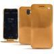 Wiko Wim leather case - Or Maïa ( Pantone 871C ) 