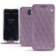 Wiko Wim leather case - Lilas - Couture ( Nappa - Pantone 2645U ) 