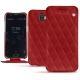 Funda de piel Wiko Wim - Rouge - Couture ( Nappa - Pantone 199C ) 