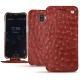 Wiko Wim leather case - Autruche ciliegia