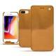 Apple iPhone 8 Plus leather case - Or Maïa ( Pantone 871C ) 