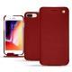Housse cuir Apple iPhone 8 Plus - Tomate ( Pantone 187C ) 