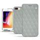 硬质真皮保护套 Apple iPhone 8 Plus - Gris - Couture ( Nappa - Pantone W428C ) 