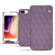 Apple iPhone 8 Plus leather case - Lilas - Couture ( Nappa - Pantone 2645U ) 