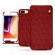 Apple iPhone 8 Plus leather case - Tomate - Couture ( Pantone 187C ) 