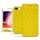 硬质真皮保护套 Apple iPhone 8 Plus - Jaune fluo - Couture