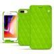Capa em pele Apple iPhone 8 Plus - Vert fluo - Couture