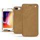 Apple iPhone 8 Plus leather case - Sable vintage ( Roughtcut - Gaucho#57254 ) 