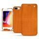 Lederschutzhülle Apple iPhone 8 Plus - Abaca arancio