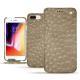 Apple iPhone 8 Plus leather case - Autruche desert