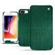 Apple iPhone 8 Plus leather case - Crocodile pino
