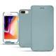 Custodia in pelle Apple iPhone 8 Plus - Bleu Ciel PU
