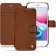 Apple iPhone 8 Plus leather case - Marron ( Nappa - Pantone 1615C ) 