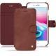 Apple iPhone 8 Plus leather case - Passion vintage ( Glutton - Red ) 