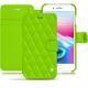 Housse cuir Apple iPhone 8 Plus - Vert fluo - Couture
