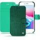 Housse cuir Apple iPhone 8 Plus - Crocodile pino