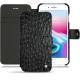Capa em pele Apple iPhone 8 Plus - Autruche nero