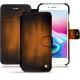 Apple iPhone 8 Plus leather case - Marron Patine