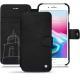 Housse cuir Apple iPhone 8 Plus - Negre poudro
