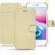 Lederschutzhülle Apple iPhone 8 Plus - Beige PU