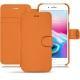 Apple iPhone 8 Plus leather case - Orange PU