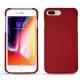 Coque cuir Apple iPhone 8 Plus - Rouge ( Nappa - Pantone 199C ) 