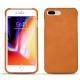 Apple iPhone 8 Plus leather cover - Mandarine vintage ( Pantone 165C ) 