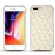 Capa em pele Apple iPhone 8 Plus - Blanc - Couture ( Bologna - White ) 