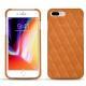 Coque cuir Apple iPhone 8 Plus - Mandarine vintage - Couture