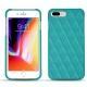 Capa em pele Apple iPhone 8 Plus - Bleu fluo - Couture