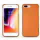 Lederschutzhülle Apple iPhone 8 Plus - Orange PU